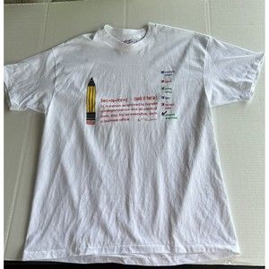 Vintage 90s Secretary T-Shirt defition, never worn, size XL clarge Hanes